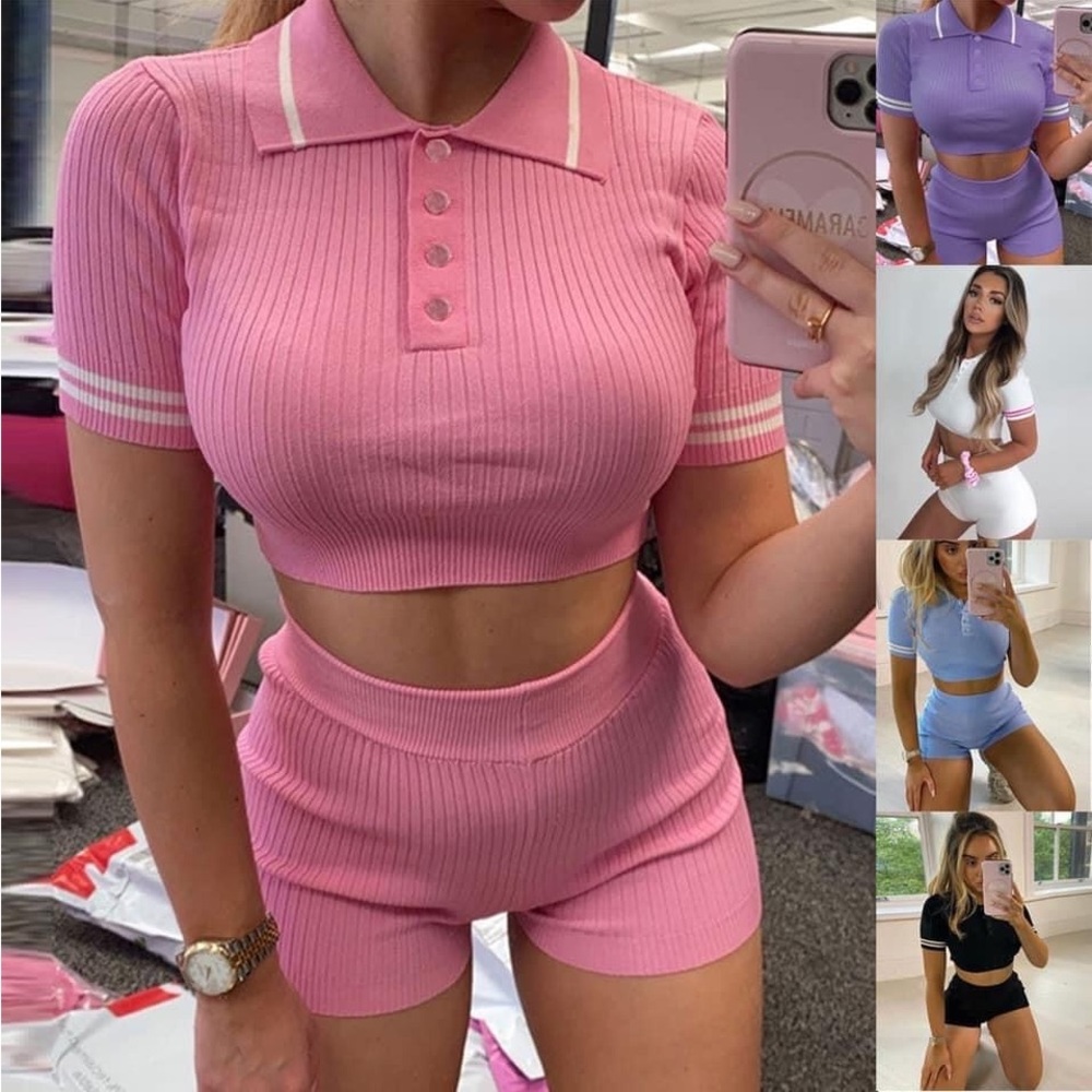 Short set Button Up…stretchy & true to size